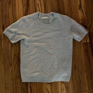 Everlane alpaca short sleeve sweater